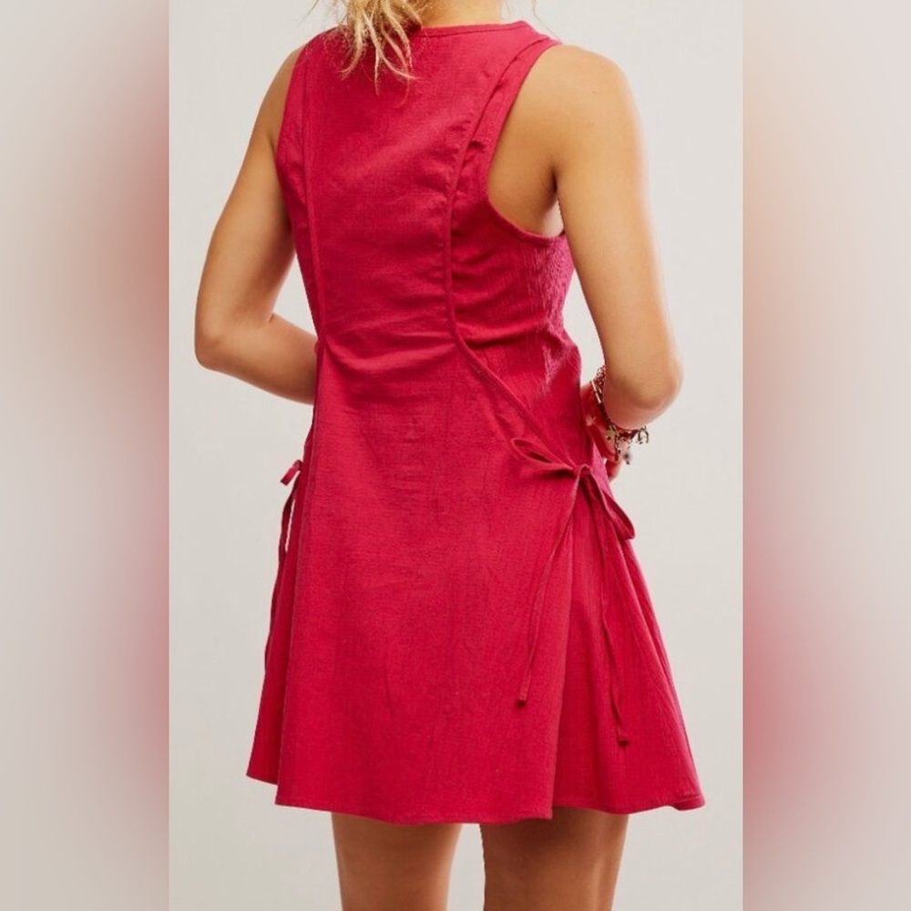 Free People Forever Fancy Mini Dress | Love Potion | pink rose | size S - Picture 2 of 9